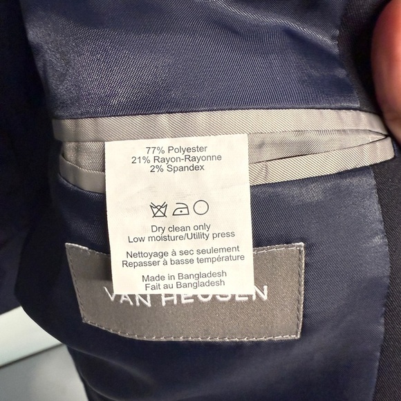 Van Heusen Classic-Fit Suit Jacket Size 48R  42W Blue NEW - Picture 4 of 4